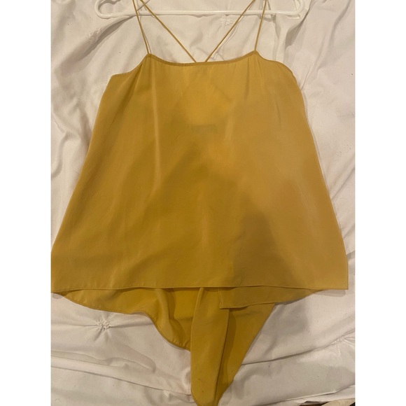 Theory delicate silk tank top in color Pollen - Picture 10 of 10